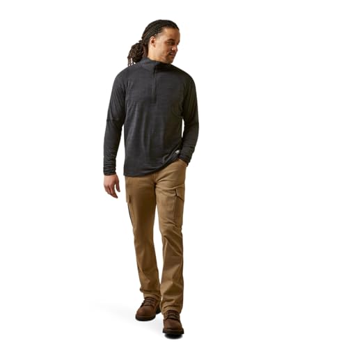 Ariat Men's Rebar Gridwork Baselayer 1/4 Zip T-Shirt3