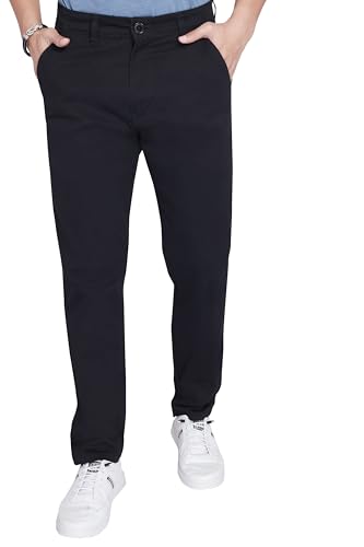 Image of DIVISIVE Men's Regular Fit Cotton Chinos Trousers Pants