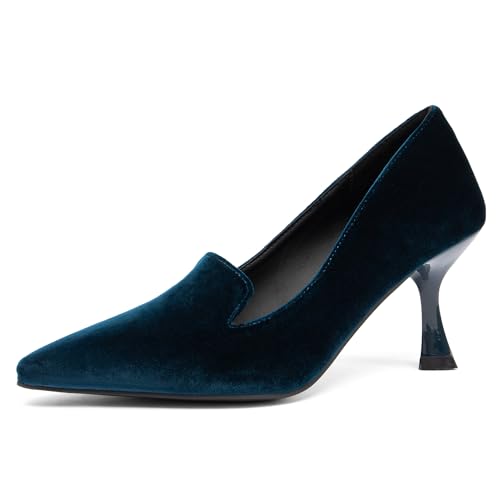 NEWBELLA Suede Heel Pumps