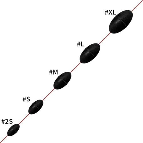 HapGlan 10Grop Spaces Bean Fishing Bobbers Stoppers Float Sinkers Stops for Fishing Line Float Stop Stoppers