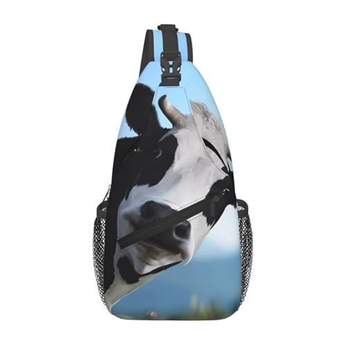 Sac à bandoulière motif vache pour homme : du vélo de ville au bureau
