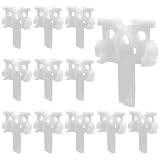 Kyuionty 12 Pcs Vertical Blind Repair Carrier with Stem Gear