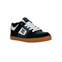 DC Shoes Boys' Pure Trainers, Black White Emerald, 11.5 UK Child