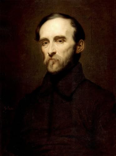 Pintura sobre lienzo Generale Eugene Cavaignac cuadro Ary Scheffer 60x90cm decoración histórica