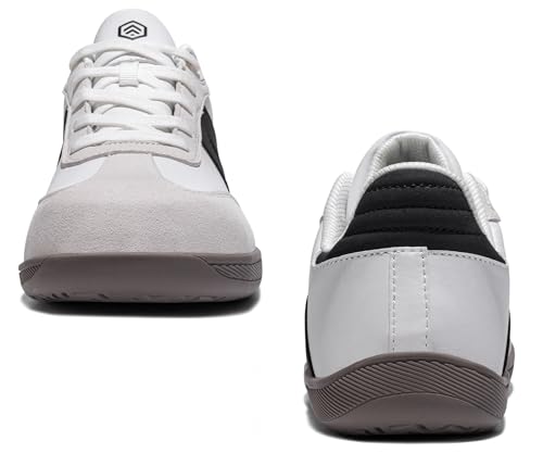 Image of LARNMERN Steel Toe Skate Shoes Men Safety Work Sneakers Wide Toe Box Barefoot Zero Drop Non Slip Shoe