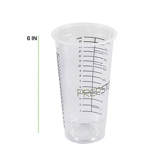 Vasos medidores desechables para resina 16oz pack 20 miniatura 3