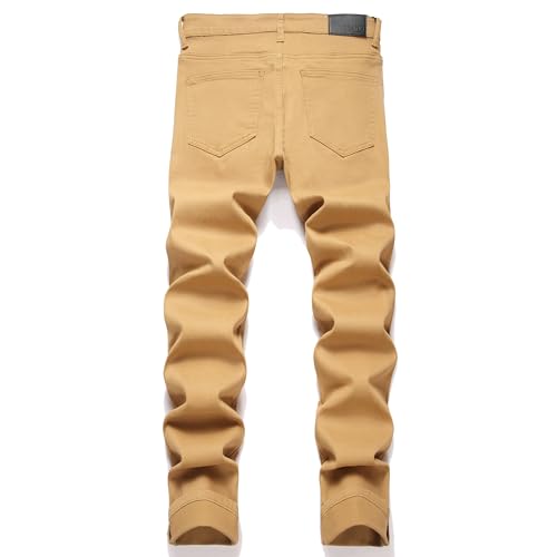 RXXKKK Men's Slim Fit Washed Flex Ripped Pant2