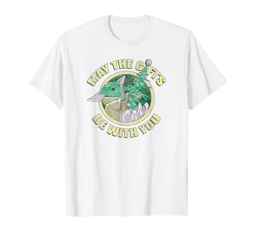 T-shirt Star Wars Grogu de Noël vêtement coton graphique manches courtes