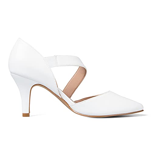 mysoft Women's Pumps Pointed Toe 3 inch Dress Shoes2