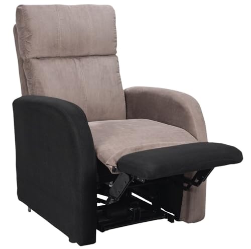 Sime EL-2 relaxsessel elektrisch 2 Motoren, unabhängig verstellbares Rückenlehnen-Fußteil 4 Räder bewegen den Benutzer Abnehmbarer und waschbarer Bezug fernsehsessel mit aufstehhilfe Rot – Bild 6