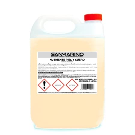 LIMPIARCOCHE.COM SANMARINO NUTRIENTE Piel Y Cuero 5 L.