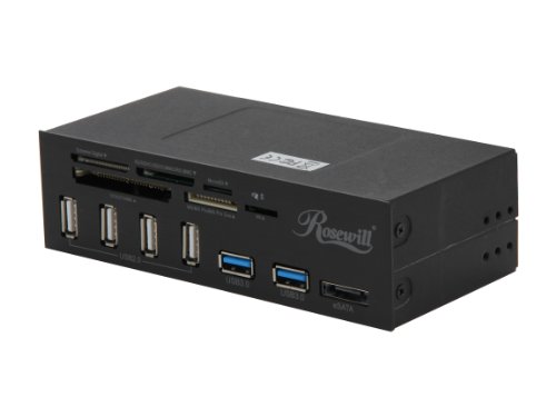 Rosewill 2-Port USB 3.0 4-Port USB 2.0 Hub eSATA Multi-in-1 Internal Card Reader with USB 3.0 Connector (RDCR-11004)