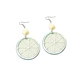 Lovely Fruit Earrings Cute Lemon Lime Orange Dangle Drop Earrings Acrylic Fun Earrings Summer Earrin