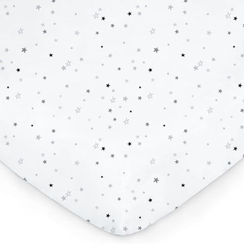 Image of Plushii Crib Sheets for Boys Girls,Baby Crib Sheets Fitted 3PK for Standard Crib and Toddler Bed Mattress,52 inchx28 inchSoft Breathable Microfiber Crib Mattress Cover with Cute Patterns(Truck)