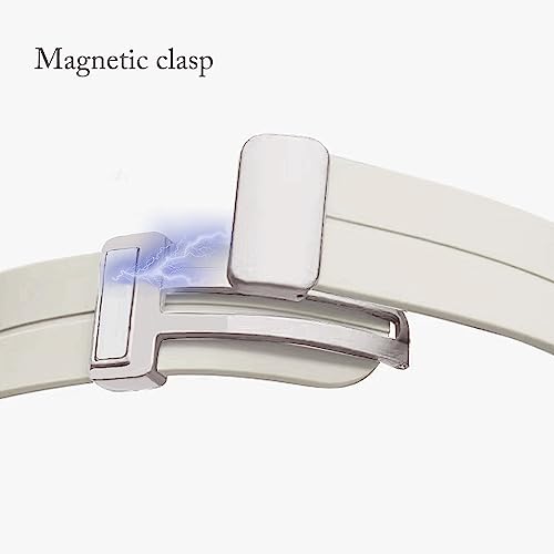 MUENShop 2 Pack Silicone Strap Compatible with Apple Watch 40mm 41mm 38mm Magnetic Clasp Sport Straps Men Women Replacement Band for iWatch Series 9 8 7 6 5 4 3 2 1 & SE - Image 4