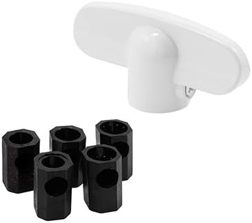 CRL White Universal T-Crank Window Handles