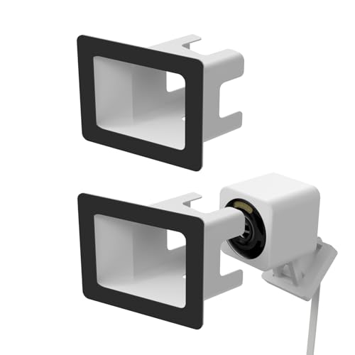 Teccle 2 Pack Angled Window Mount for Wyze Cam V4 Cam V3 Tilt Angle Through Windows Glass Surfaces Use Cam v4 and v3 No Indoor Reflections