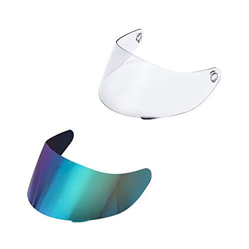 Gdm Venom Motorcycle Helmet Full Face (Matte Black - Iridium & Clear Shields, Small) #TOP2