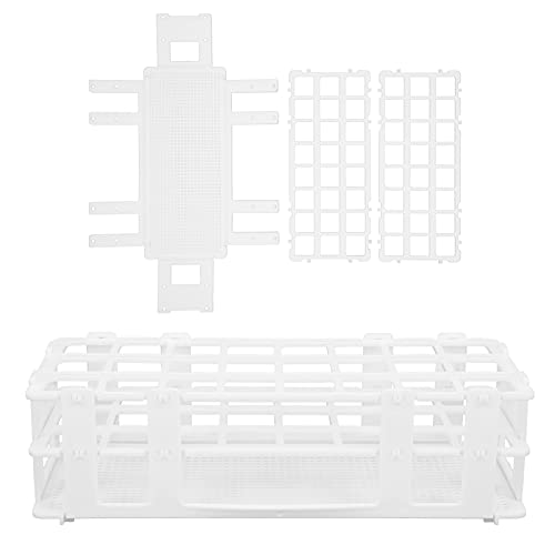 24 Hole Plastic Test Tube Rack Sampling Tube Holder Laboratory Supplies Detachable Tube Holder 25x25mm
