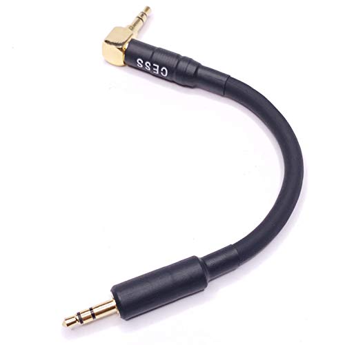 Cable de audio auxiliar 3.5 mm ángulo recto a recto 7.62 cm miniatura 2