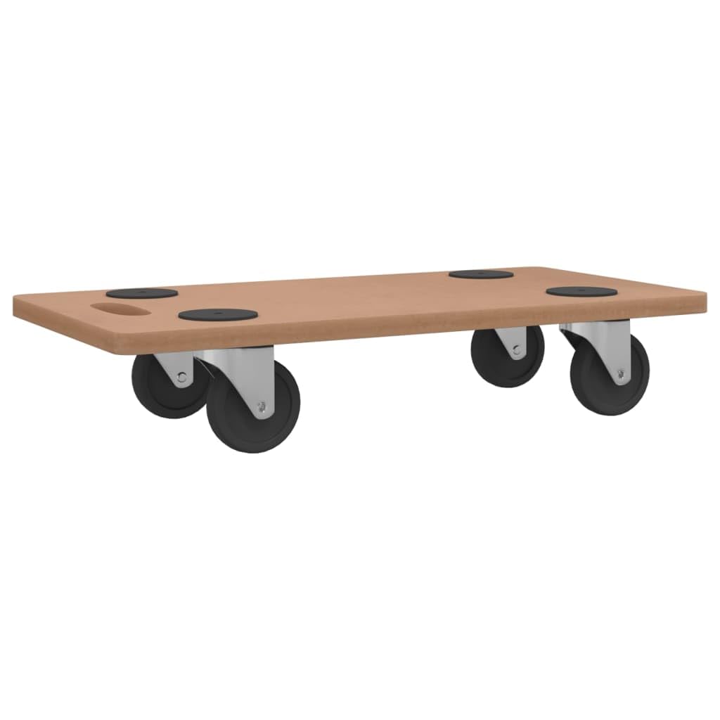 Homgoday Carros Dolly 2 piezas rectangulares de madera de ingeniería