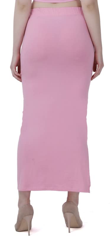 Image of Lycra Blend Cotton Saree Shapewear Petticoat for Women and Girls, Skirts Shapewear Dress for Saree