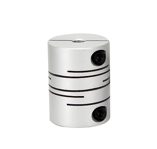 Rigid coupling,Stainless steel rigid coupling 1pcs D25L30 CNC Aluminum Alloy Parallel Clamping Coupling Encoder Stepper Motor Motor Elastic Coupling(6X6.35mm)