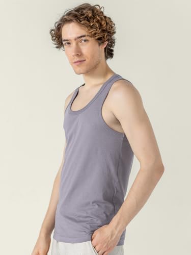 Image of DAMENSCH Neo-Cotton Round Neck Vest for Man, Anti-Bacterial, Shape Retaining Vest, 100% Cotton Banyan for Men, Buttery Soft Inner Baniyan