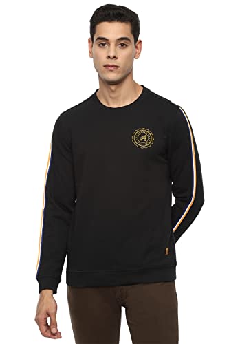 Image of Van Heusen Men's Cotton Blend Round Neck Hoodie