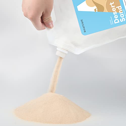 Image of BUCATSTATE Hamster Sand, No-Dust 3.3LB Chinchilla Dust Bath with Pour Spout, 100% Natural Desert Bathing Sand for Syrian Hamster Gerbil Rat Mice Small Animals (Fine Sand)