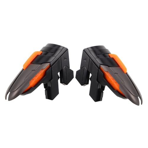 PEPLAYTAL 六指連動ゲームトリガー コントローラー 快適グリップ 多機能ボタン付き モバイルゲームアクセサリー 高速反応 スマホ タブレット