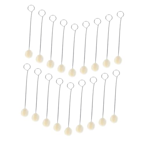 FUTUREORYY 60個入り属柄羊毛球刷 耐久性革染料用ダウバー 毛筆ムーブラシ 革