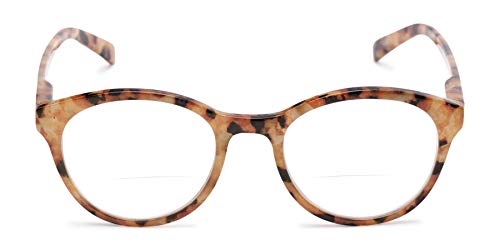 Round Bifocal Reading Glasses in Orange Tortoise by Readers.com | The Merlot | +1.00