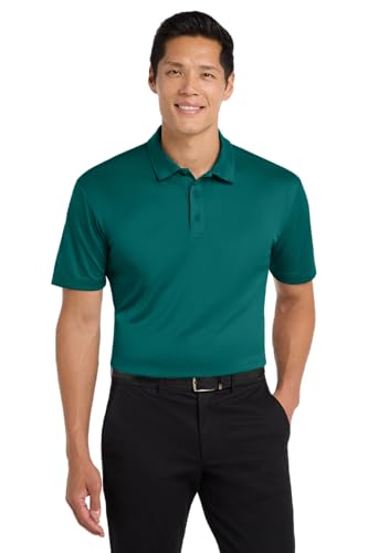 Port Authority Silk Touch Performance Polo Shirt, 2XL, Teal Green