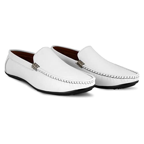 Image of YSCROWD Mens White Loafers & Moccasins Loafer