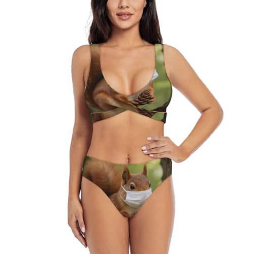 Maillot de bain deux pièces réglable résolvant le manque de maintien