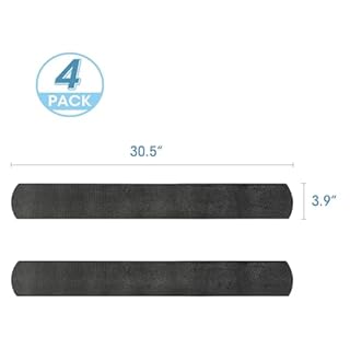 4 Pack Non-Slip Furniture Rail Pads for Recliners,Sofa,couches.Rubber Recliner Chair Floor Protectors,Pads to Keep Furniture from Sliding for Hardwood, Carpet, Marble Floor. 30.5''x3.9''