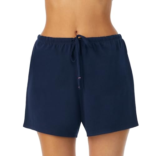 Image of Nautica Womens Sleep Shorts - Mid-Thigh, Lightweight, Breathable Pajama Bottoms - Cotton Knit Jersey Sleepwear and Loungewear