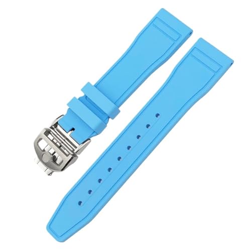 22mm WatchbandCFor IW3777 Upgrade Replacement Watchbands Soft Fluororubber Strap