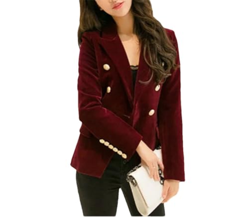 Blazer femme vin veste automne coupe cintrée style office lady taille S