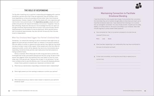 Couples Therapy Workbook for Healing: Emotionally Focused Therapy Techniques to Restore Your Relatio