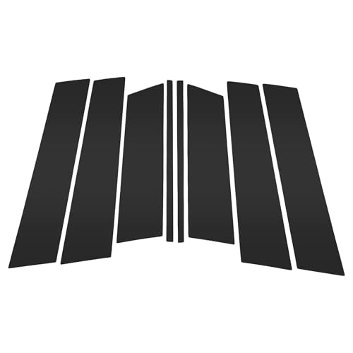 TUCKBOLD 8 Pcs Front Rear Left Right Car Door Pillar Window Trim for Mazda CX-50 2023-2024 Plastic Black