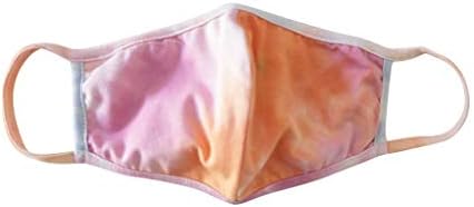 8Pcs Fashion Protect_Face_Mask_Cover Tie Dye Color Washable Reusable Filters Cotton Fabric For Kids Adults Outdoor Activity ㏘2.5 Dust Safety Protection Novelty Floral Print Cute