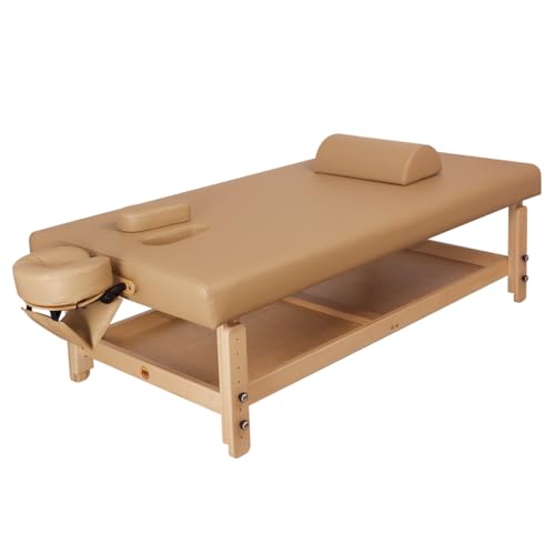 MOV Table de Massage thaïlandaise Professionnelle Thai NUI 100 avec réglage en Hauteur de 60 à 85 cm et résistance aux huiles, aux Produits cosmétiques et...