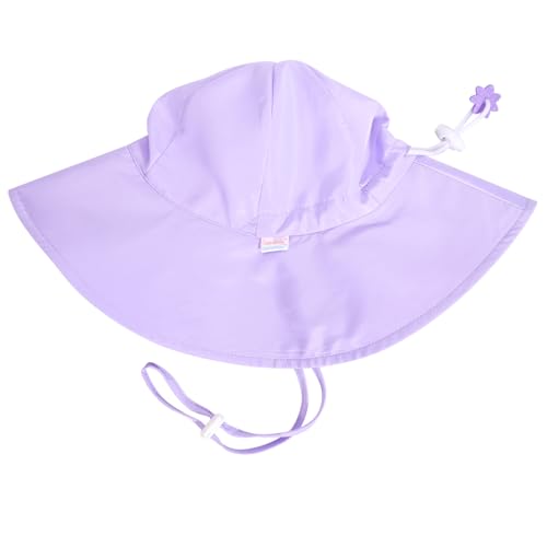Image of Unisex Baby Sun Hat with UPF 50+ Outdoor Adjustable Beach Hat,Baby Girl Wide Brim Bucket Hats for Infant Toddler Little Boy