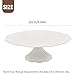 Vkinman 12Inch Porcelain Round Cake Stand, Dessert Stand, Cake Stand for Party, Home Decorating Stand