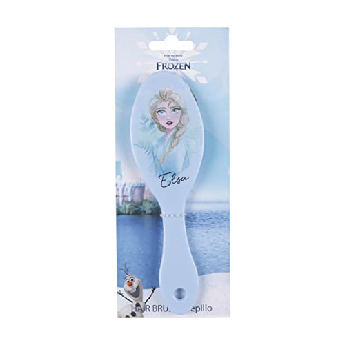 Die Eiskönigin Kinderhaarbürste, Blau, aus langlebigen und langlebigen Materialien, Elsa-Druck, Originalprodukt, entworfen in Spanien Die Eiskönigin Kinderhaarbürste, Blau, aus langlebigen und langlebigen Materialien, Elsa-Druck, Originalprodukt, entworfen in Spanien