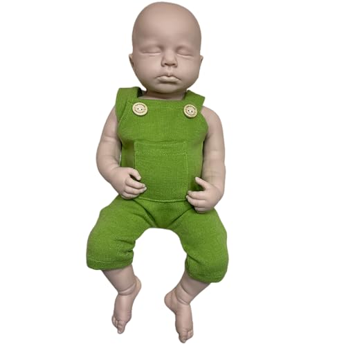 Oppaionaho Realistische 20 "Zachte Full Body Solid Siliconen Reborn Baby Poppen 50Cm Levensechte Ongeschilderde Pasgeboren Baby Meisje DIY Blank Pop