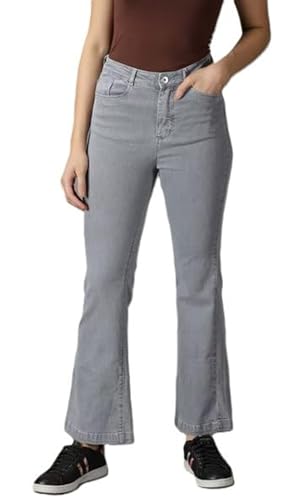 Image of ADBUCKS Women's Wide Leg Fit Mid Rise Bootcut Jeans Bell Bottom Jeans II Wide Leg