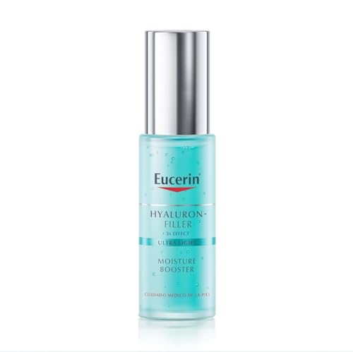 Eucerin Hyaluron-Filler Moisture Booster (30 ml), crema hidratante facial en gel ultraligera y refrescante, formulada con Ácido Hialurónico y Glicerina, crema facial para todo tipo de pieles